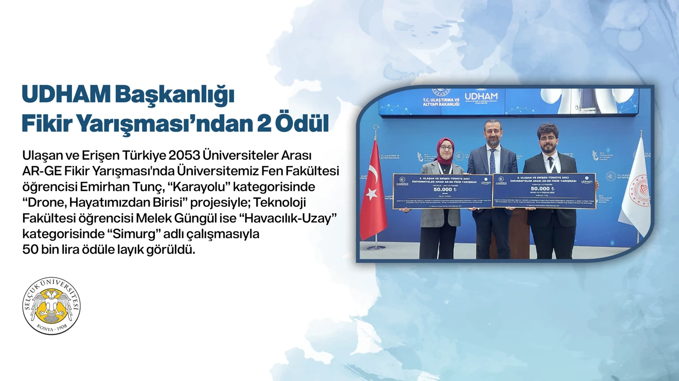 UDHAM Başkanlığı Fikir Yarışması’ndan 2 Ödül